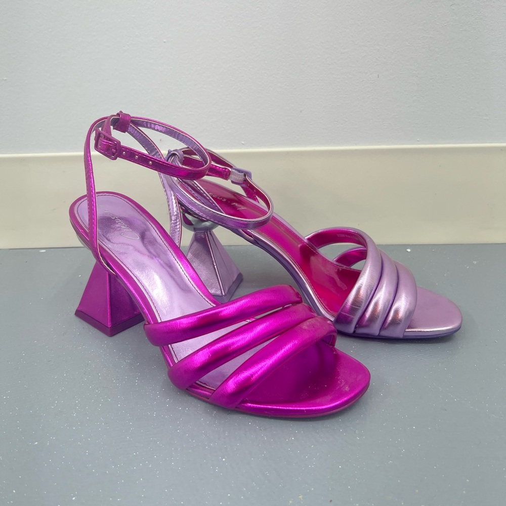 Stylish Women's Pink and Purple Heels
